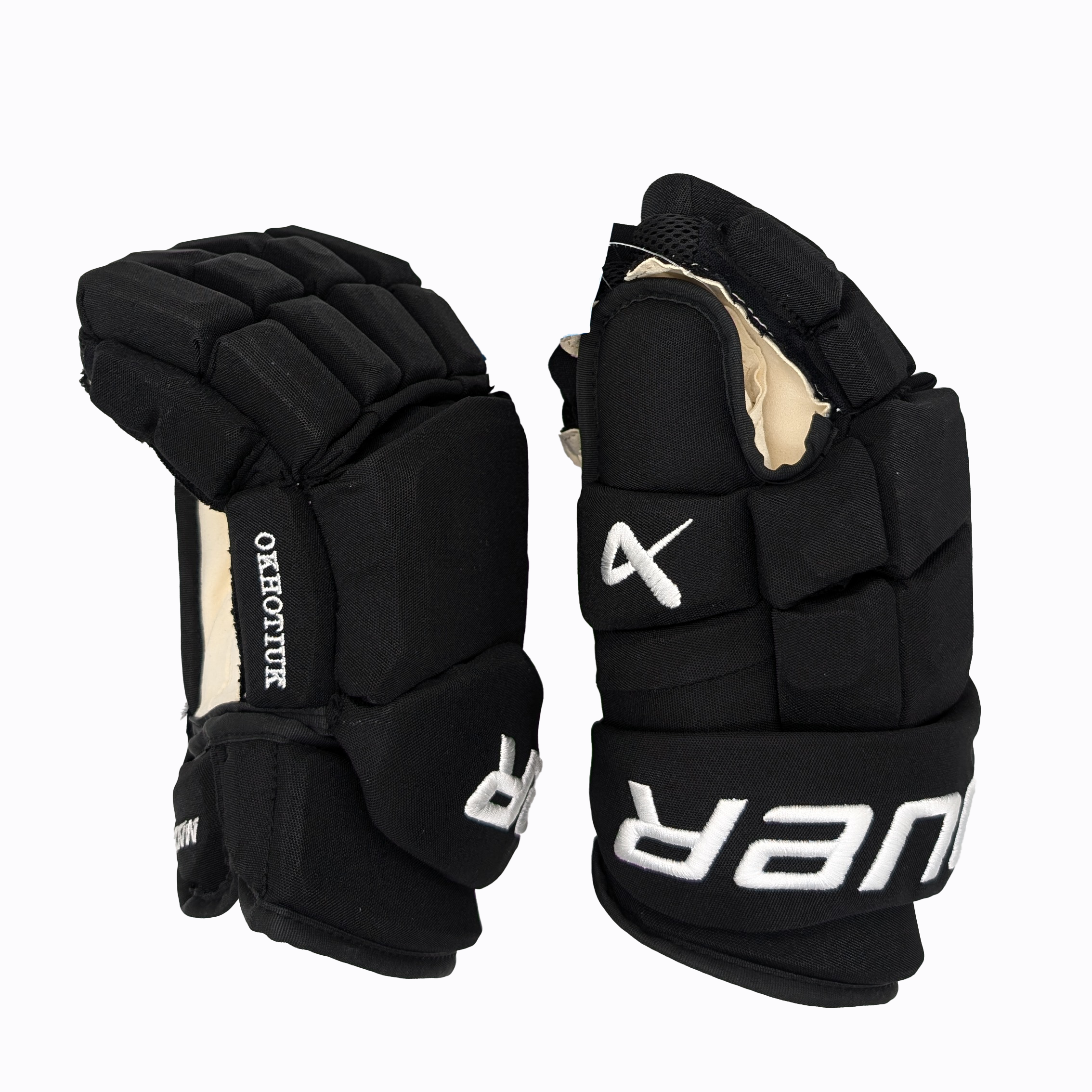 Bauer Supreme Mach - Gant NHL Pro Stock - Flames de Calgary (Noir)